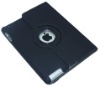 back leather case for apple iPad 2 with metal keyboard+Paypal China