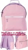 backpack PINK NYLON material bag