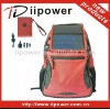 backpack with solar charger with custom logo