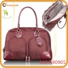 ballastic nylon with embossed leather trim women handbags