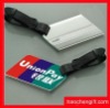 bank card shape pvc luggage tag