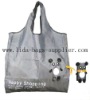 bear Roll Up bag, Fold Up Tote, reusable,foldable animal tote bag, collapsible shopping bag,folding promotion bag,fashion bag