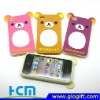 bear silicone cover skin for iphone 4G