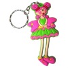 beatiful girl key chain,rubber key chain,plastic key ring,3D embossed key chain