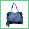 beautiful blue fashion designer bag