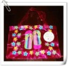 beautiful colored plastic beach bag