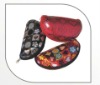 beautiful fashion EVA sunglasses case with leather