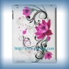 beautiful flower patterns laptop back cover for i pad2