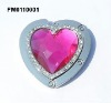 beautiful heart magnetic  purse hook red color