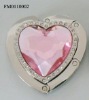 beautiful heart shape purse hook pink color