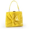 beauty bowknot yellow bags handbags women