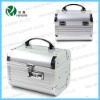 beauty silver aluminum make up train case make up station with drawers cosmetic caseHX-P927-10B