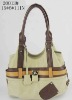 belted twist lock decorative A-frame tote bag