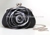 big black flower evening clutch 027