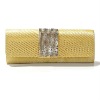 bj1230 fashion design Christmas & New Year mesh crystal lady clutch evening satin bag 077