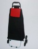 black 600d climb stairs folding shopping trolley