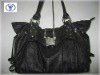 black PU bag ,ladies leather handbag