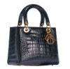 black PU handbag