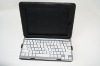 black PU leather case for ipad 1st gen with  wireless bluetooth keyboard