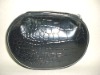 black PVC cosmetic bag