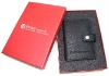black PVC credit card holder