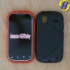 black TPU gel for mobile phone HTC Ruby case
