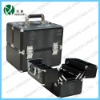 black aluminum cosmetic case,aluminum beauty case