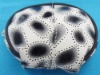 black and white spotty leopard lady zipper around coin purse