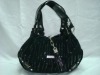 black and white stripe Simple design designer ladies handbag