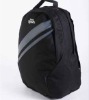 black backpack with simple designs