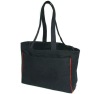 black canvas fabric shopping bags