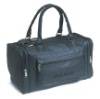 black color of wholesale PU travel bags duffel bag