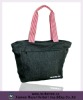 black denim tote bag