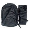 black dobby padded backpack