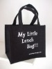 black eco friendly jute bag