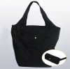 black foldable canvas shopping bag(CS-003)