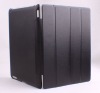 black foldable leather case skin smart cover for ipad2