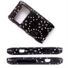 black for Nokia N8 diamond leather case