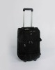 black hard trolley luggage cart