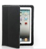 black high quality leather case for ipad and tablet PC