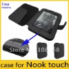 black leather case for nook touch