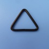 black meatl triangle shape ring