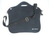 black neoprene laptop bag