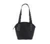 black neoprene lunch tote