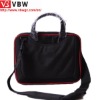 black nylon with EVA foam inside laptop messenger