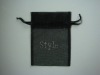 black organza gifts bag