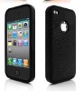 black practical silicone cover for iphone