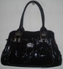 black pu studded handbag