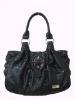 black pvc ladies bag