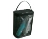 black quality nylon mesh cosmetic bag